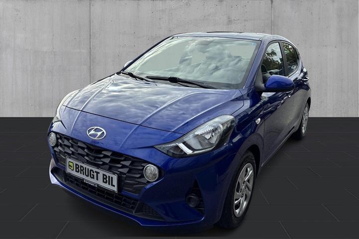 Blå Hyundai i10 fra 2021