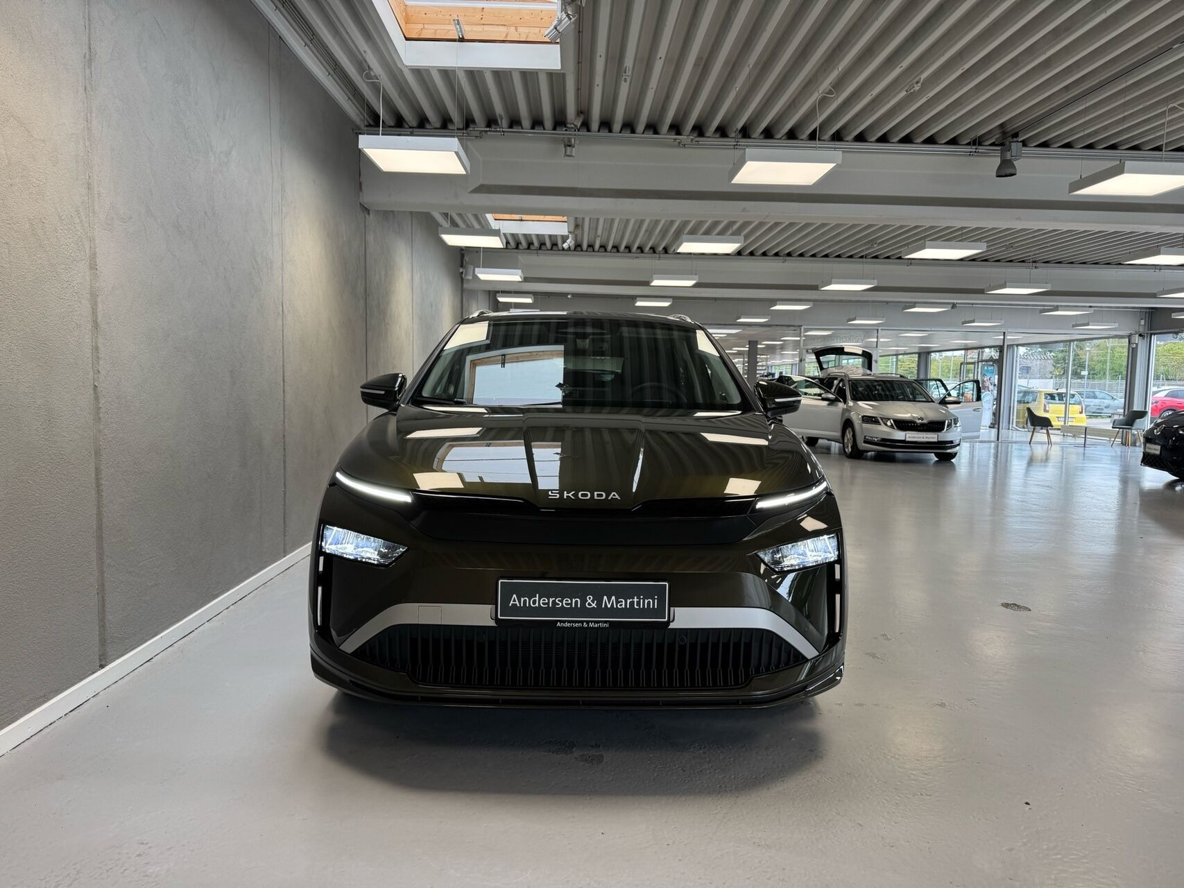 Grøn Skoda Enyaq fra 2026