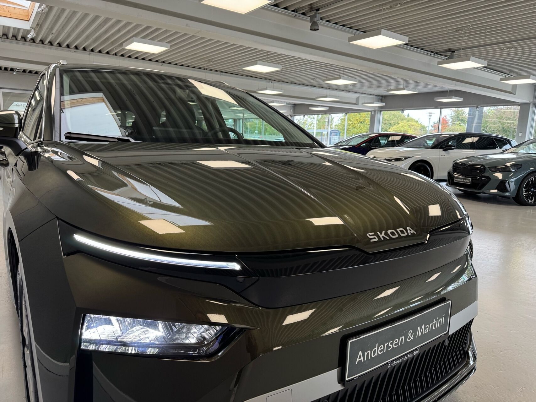 Grøn Skoda Enyaq fra 2026