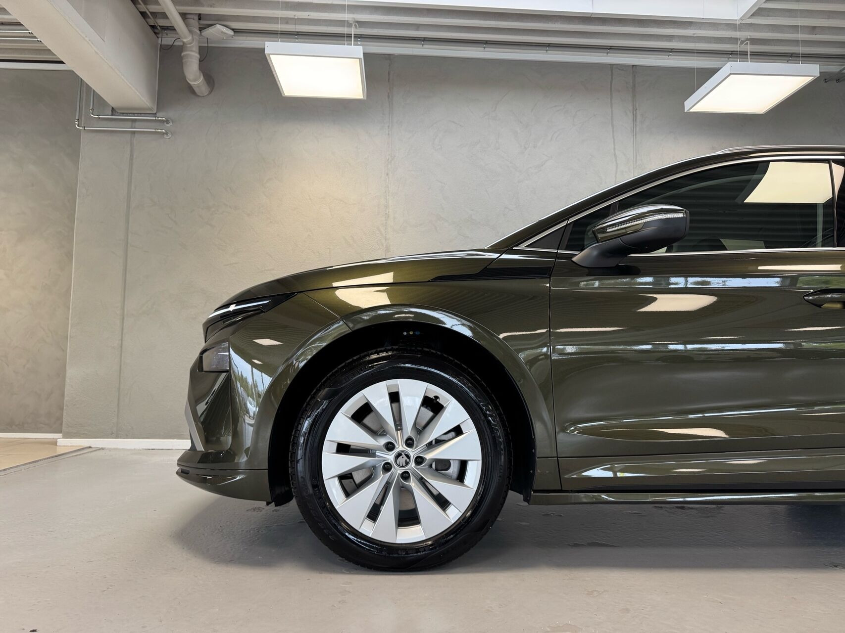 Grøn Skoda Enyaq fra 2026