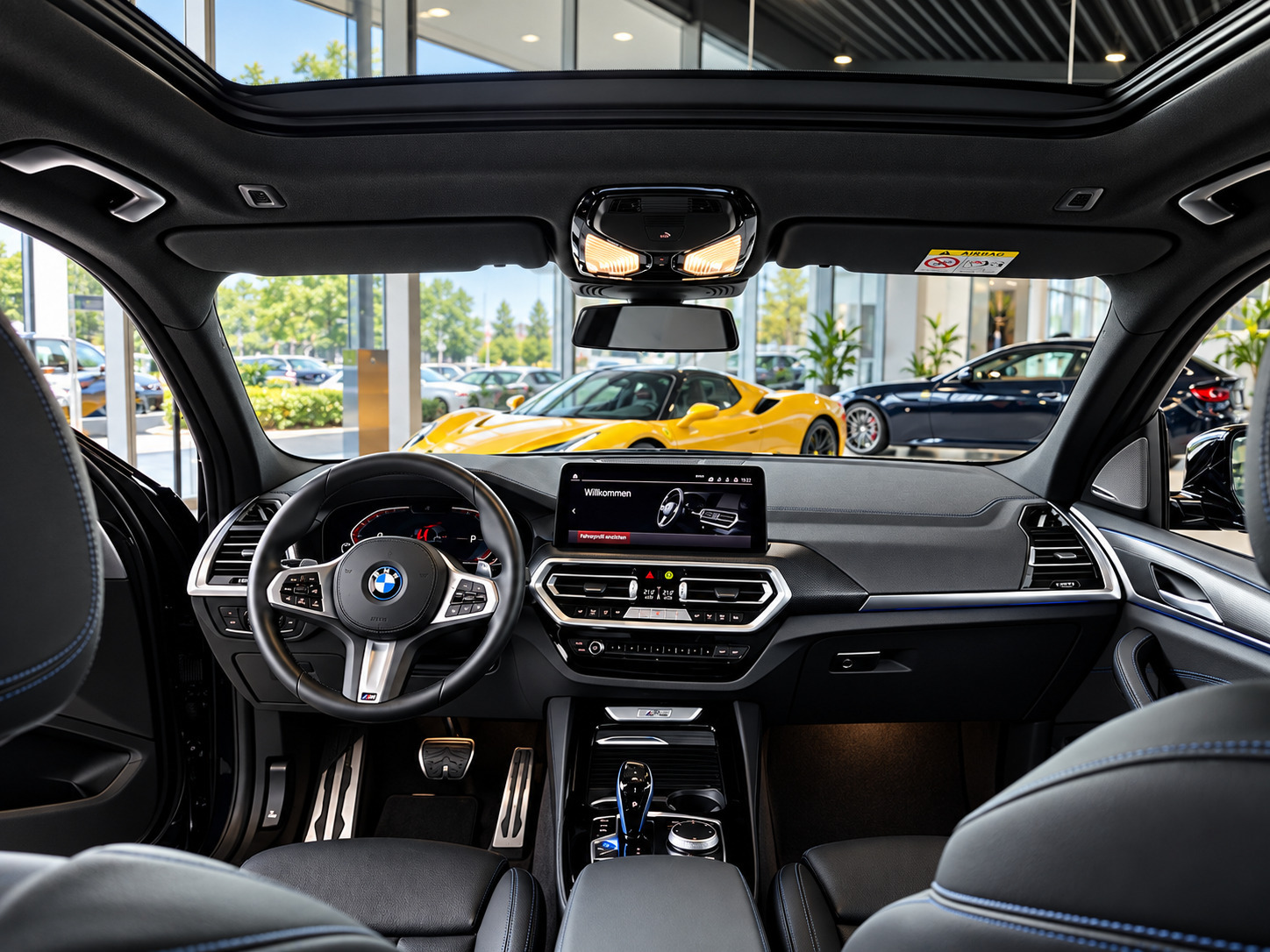Grå BMW iX3 fra 2022