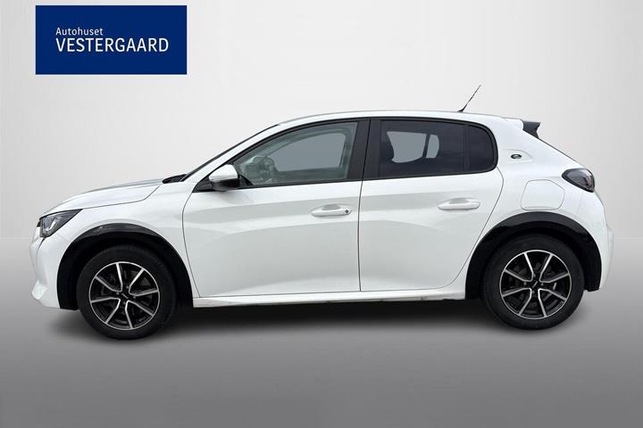 Hvid Peugeot e-208 fra 2021