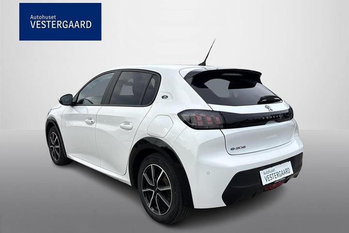 Hvid Peugeot e-208 fra 2021