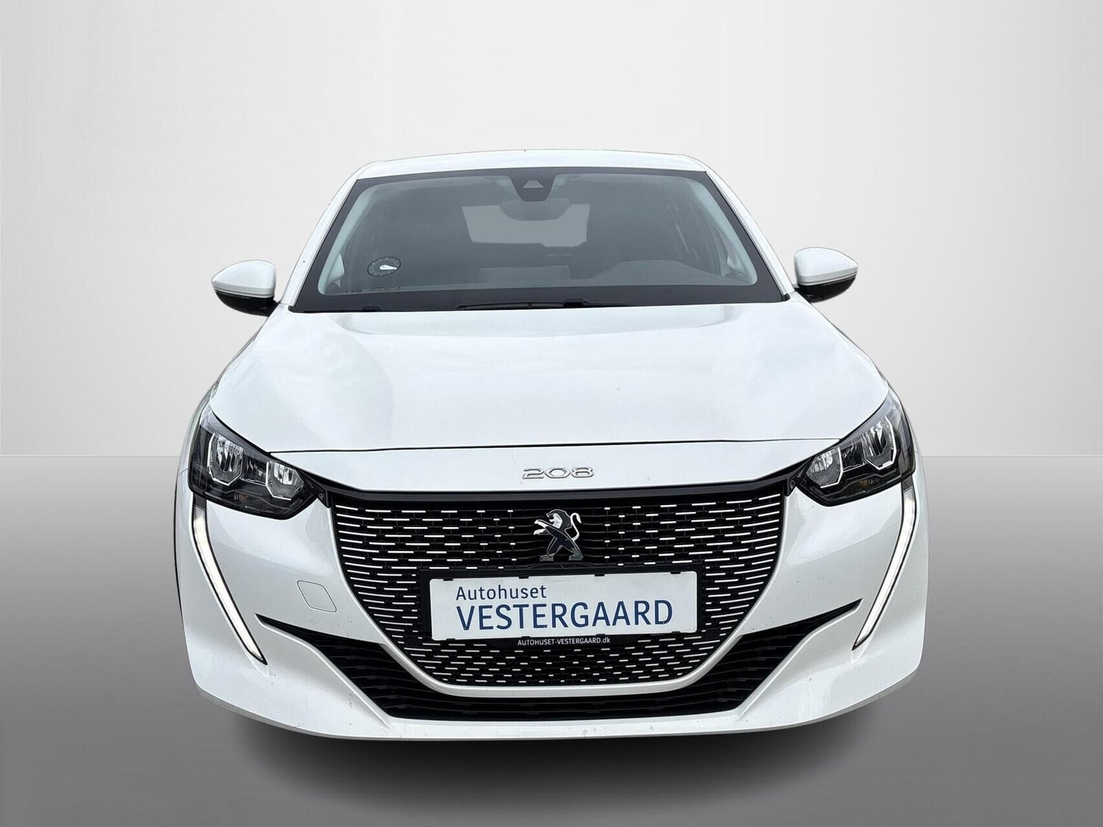 Hvid Peugeot e-208 fra 2021