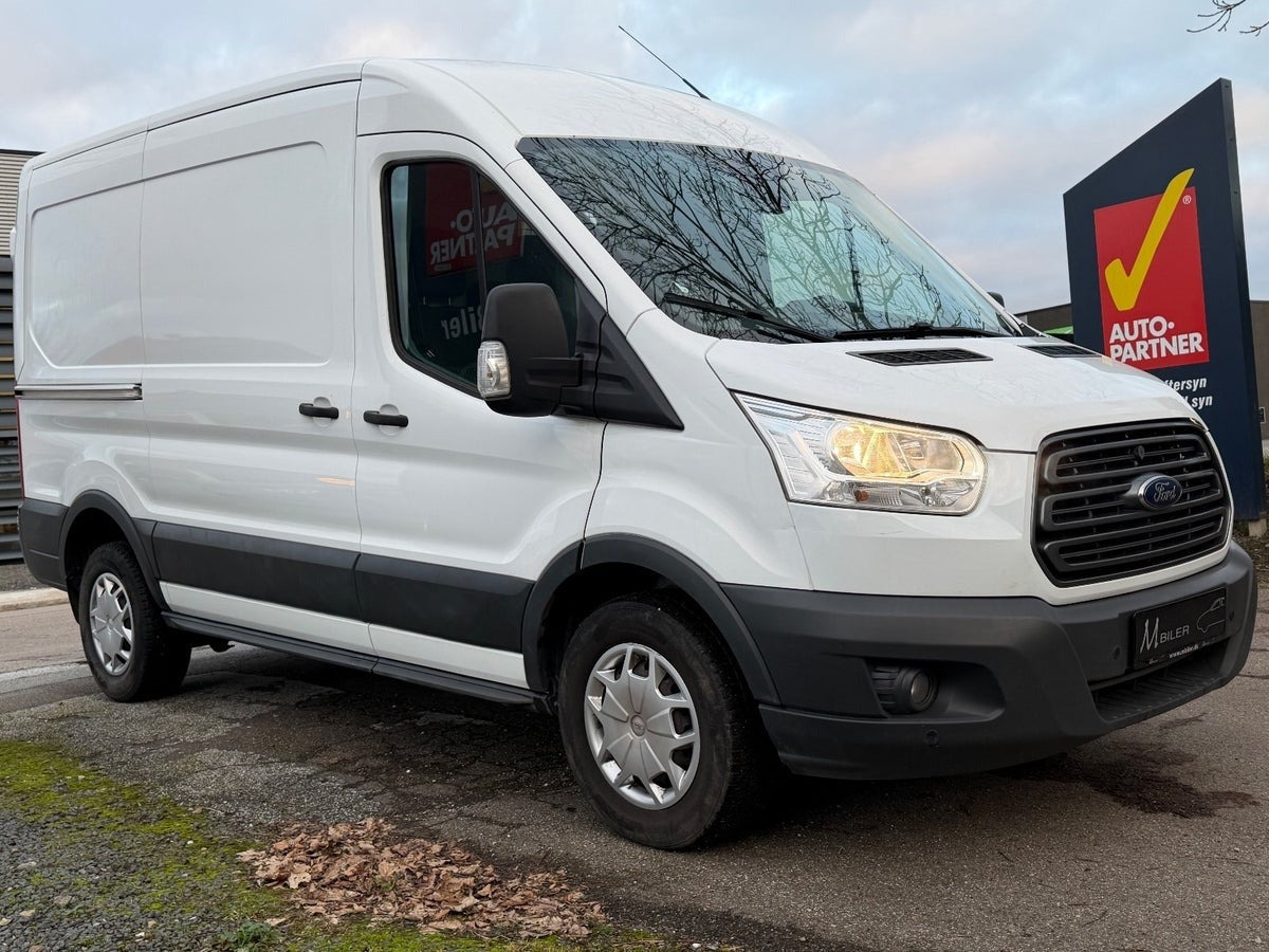 Hvid Ford Transit 350 L2 Van fra 2019