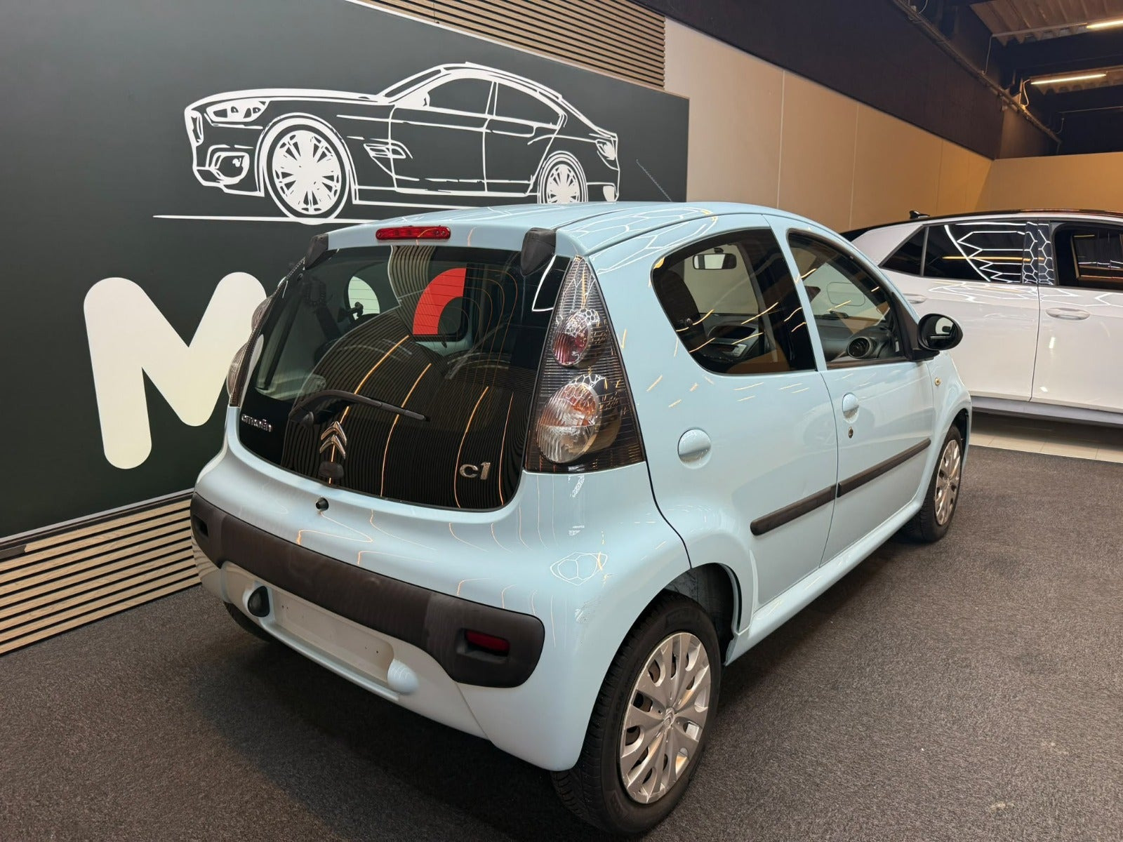 Blå Citroën C1 fra 2013