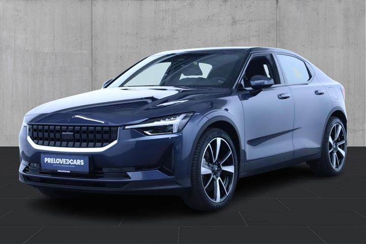 Blå Polestar 2 fra 2021