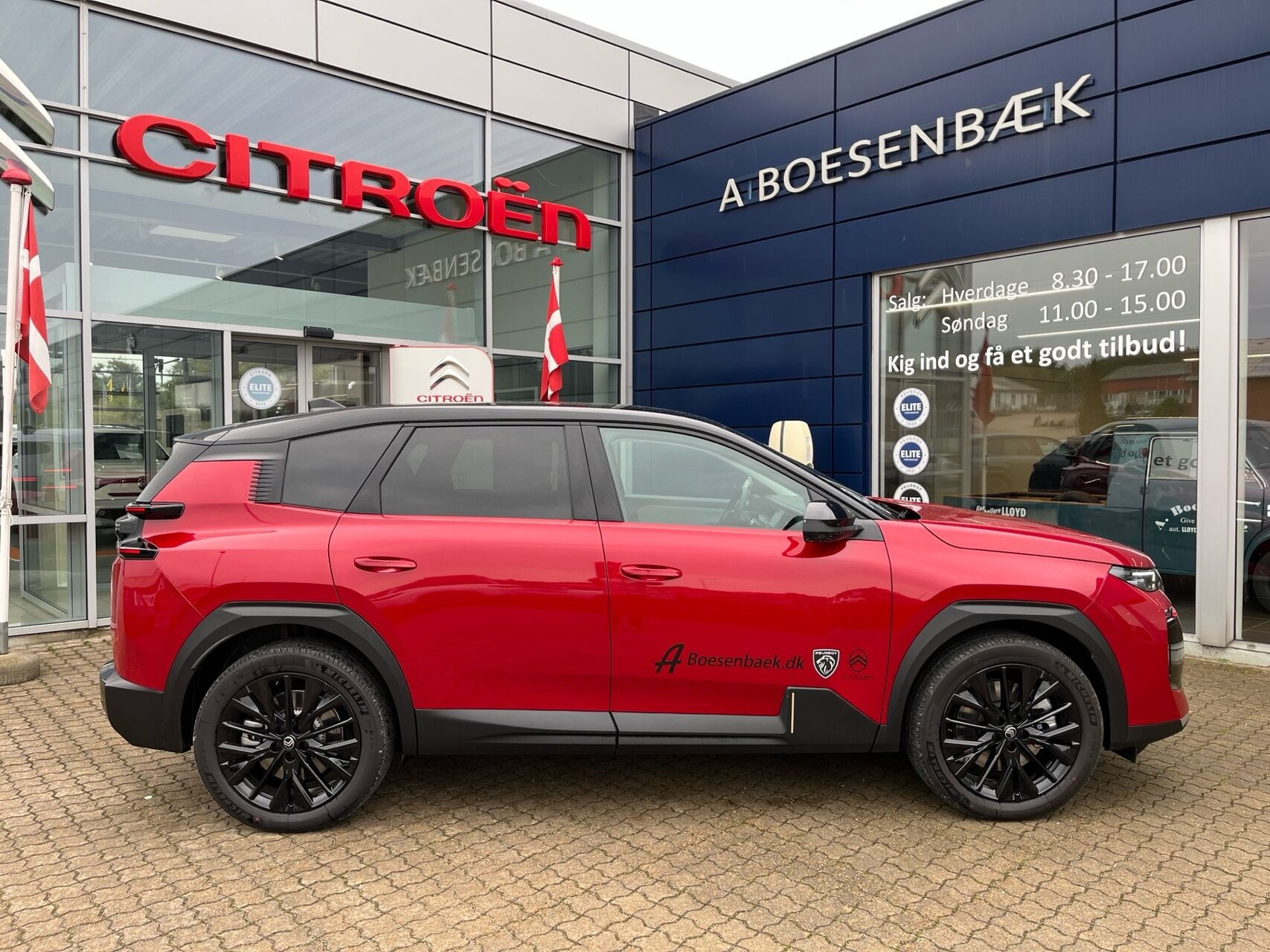 Rød Citroën ë-C5 Aircross fra 2026