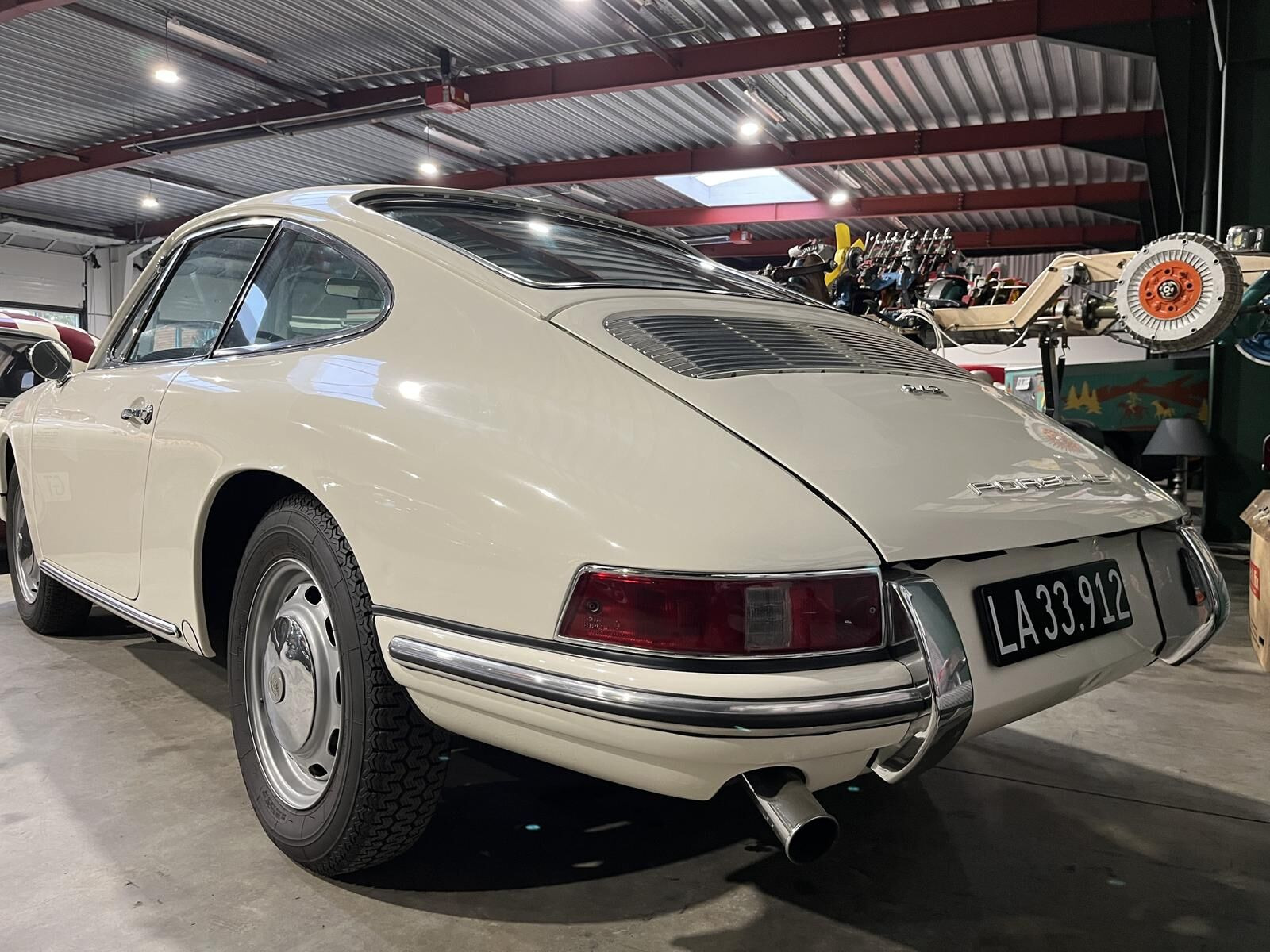 Hvid Porsche 912 fra 1966