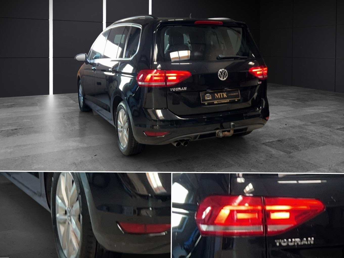 Sort VW Touran fra 2016