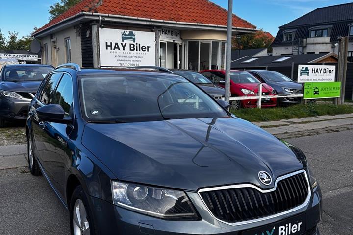 Grå Skoda Octavia fra 2017