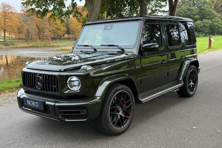 Grøn Mercedes G63 fra 2021