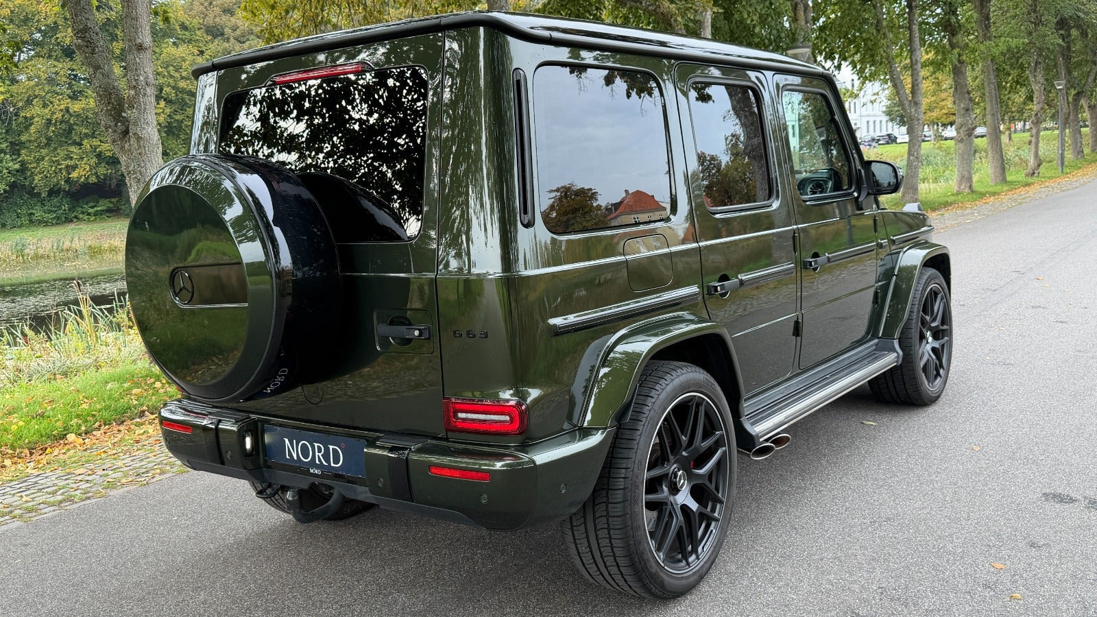 Grøn Mercedes G63 fra 2021