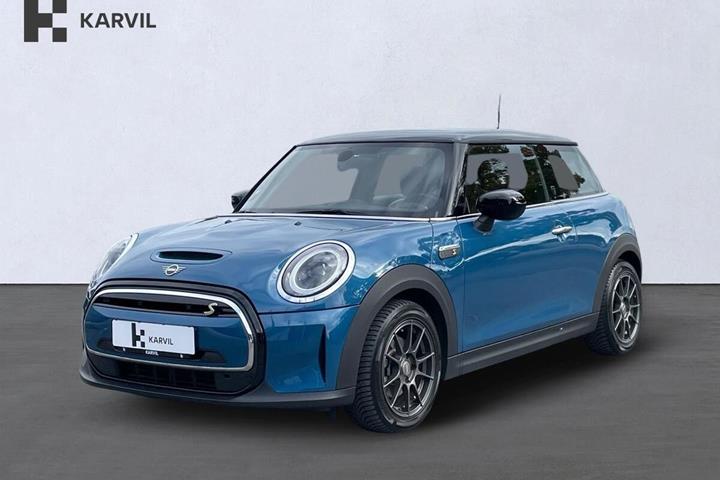 Blå Mini Cooper SE fra 2022