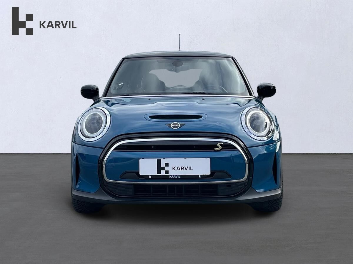 Blå Mini Cooper SE fra 2022