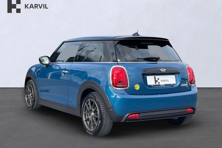 Blå Mini Cooper SE fra 2022