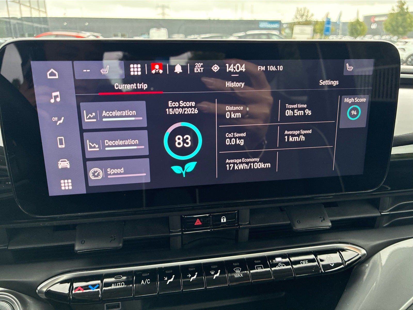 Sort Fiat 500e fra 2023