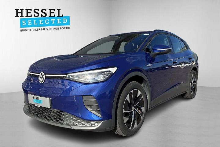 Blå VW ID.4 fra 2023 set udefra