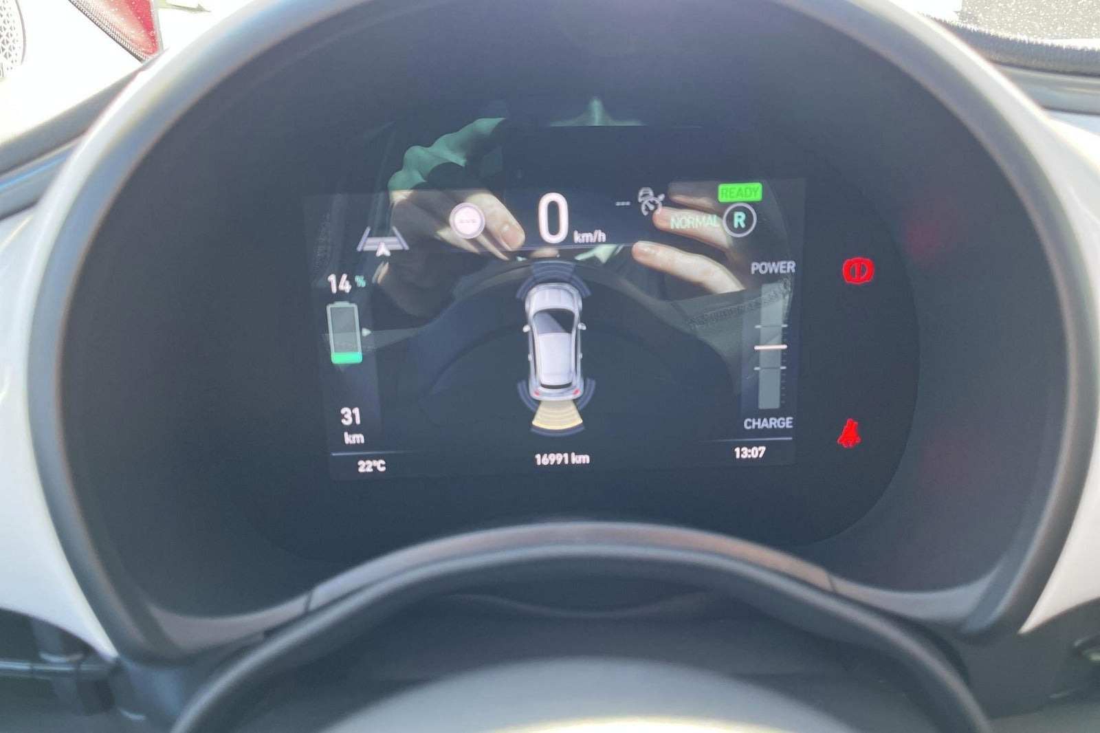 Hvid Fiat 500e fra 2023