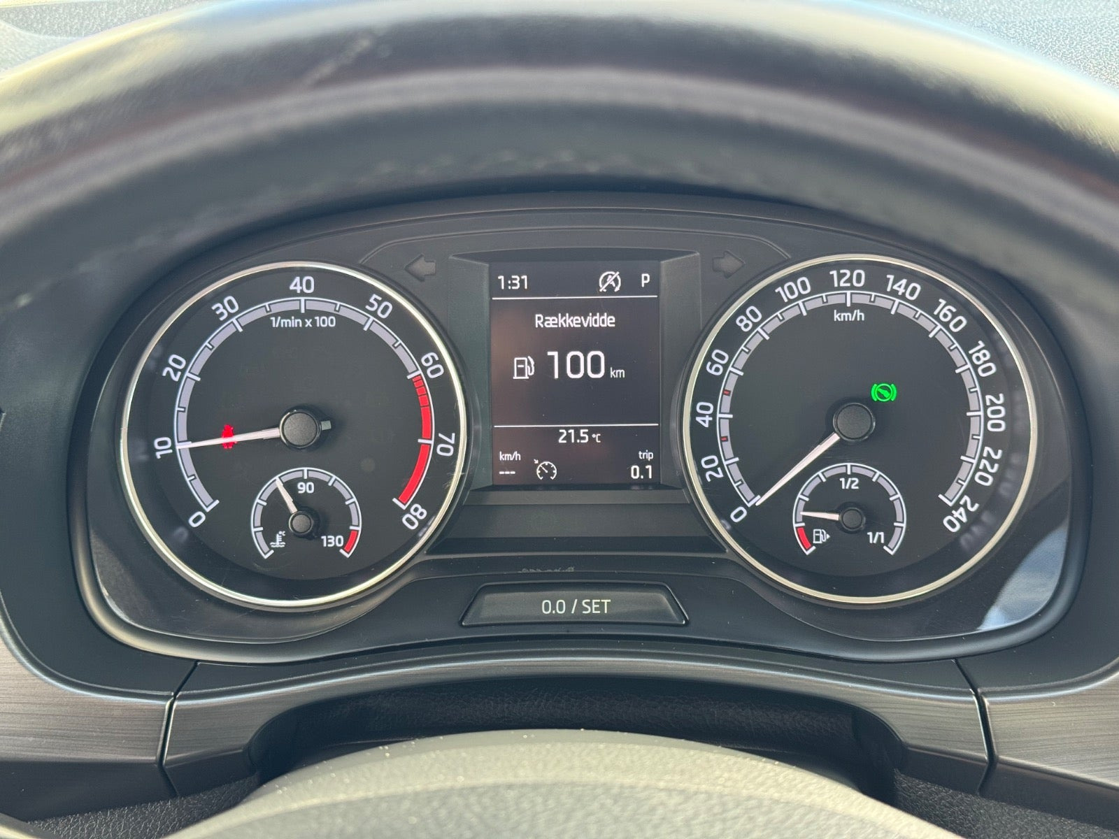 Grå Skoda Fabia fra 2019