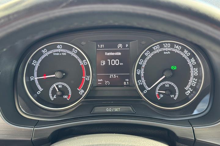 Grå Skoda Fabia fra 2019