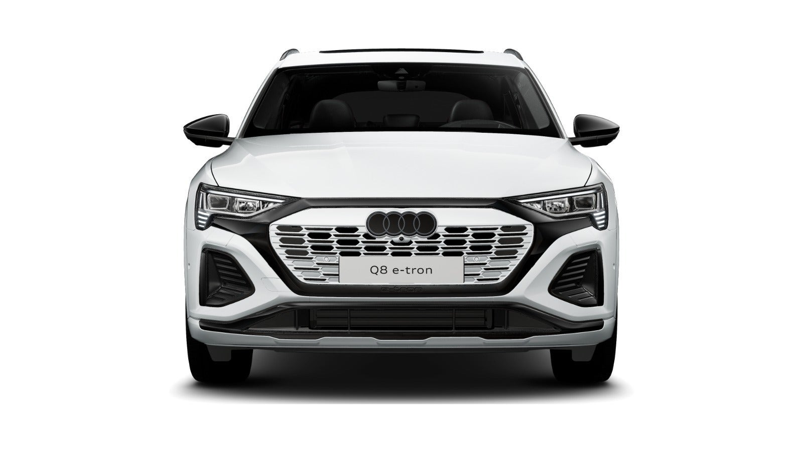 Gul Audi Q8 e-tron fra 2023