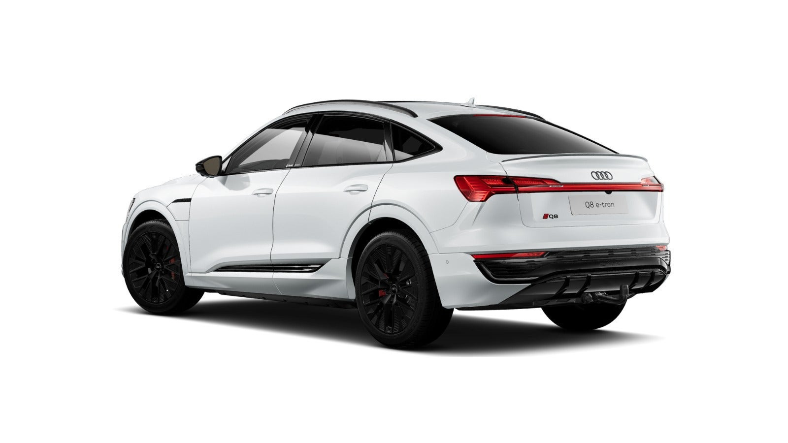 Gul Audi Q8 e-tron fra 2023