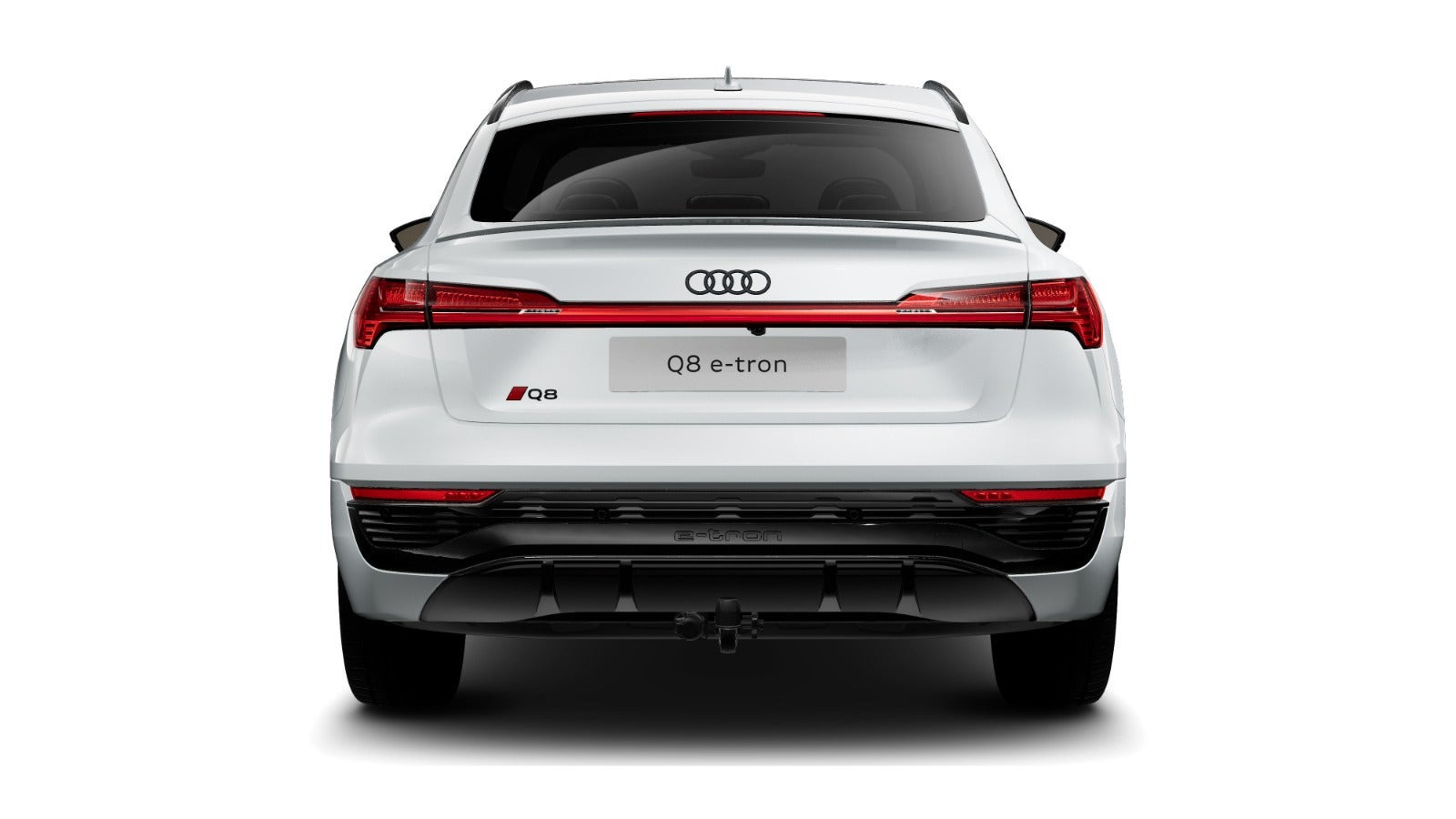 Gul Audi Q8 e-tron fra 2023