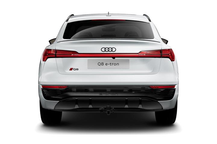 Gul Audi Q8 e-tron fra 2023