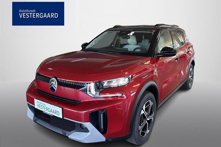 Rød Citroën e-C3 Aircross fra 2026 set udefra