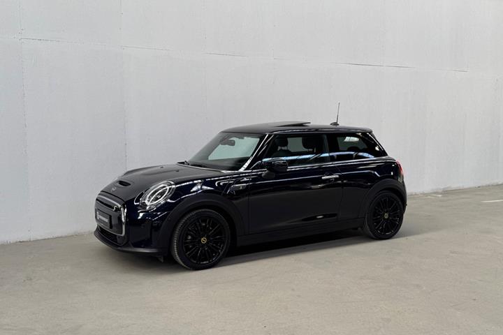 Blå Mini Cooper SE fra 2022