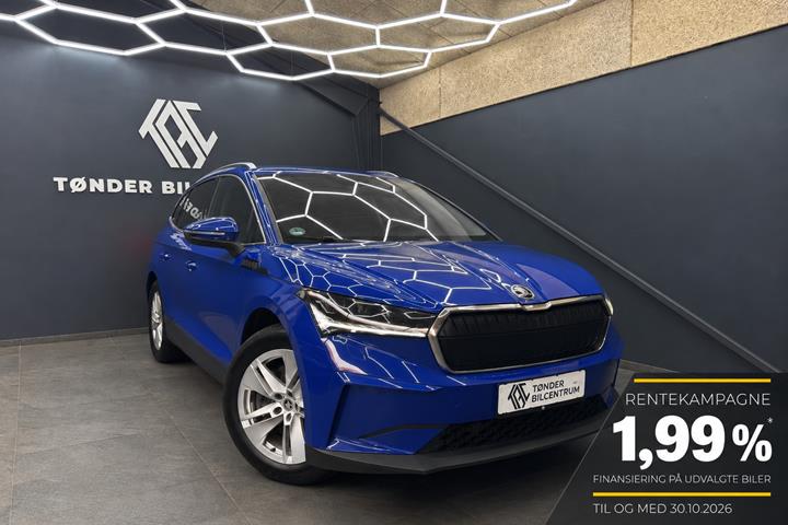 Blå Skoda Enyaq fra 2022