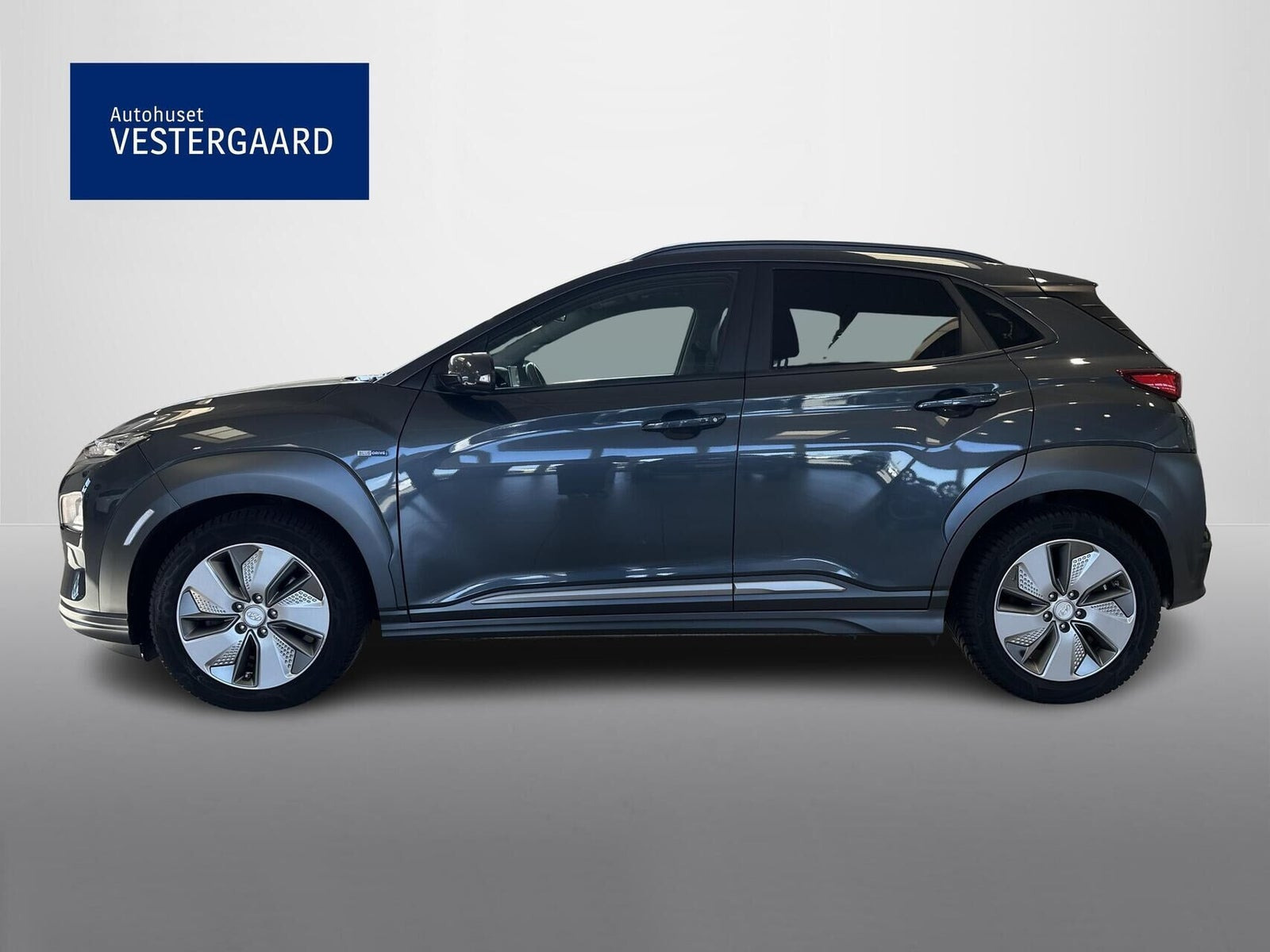 Grå Hyundai Kona fra 2020