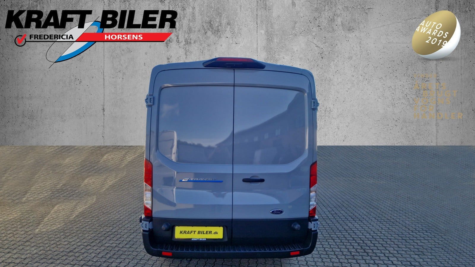 Grå Ford E-Transit 350 L3 Van fra 2024