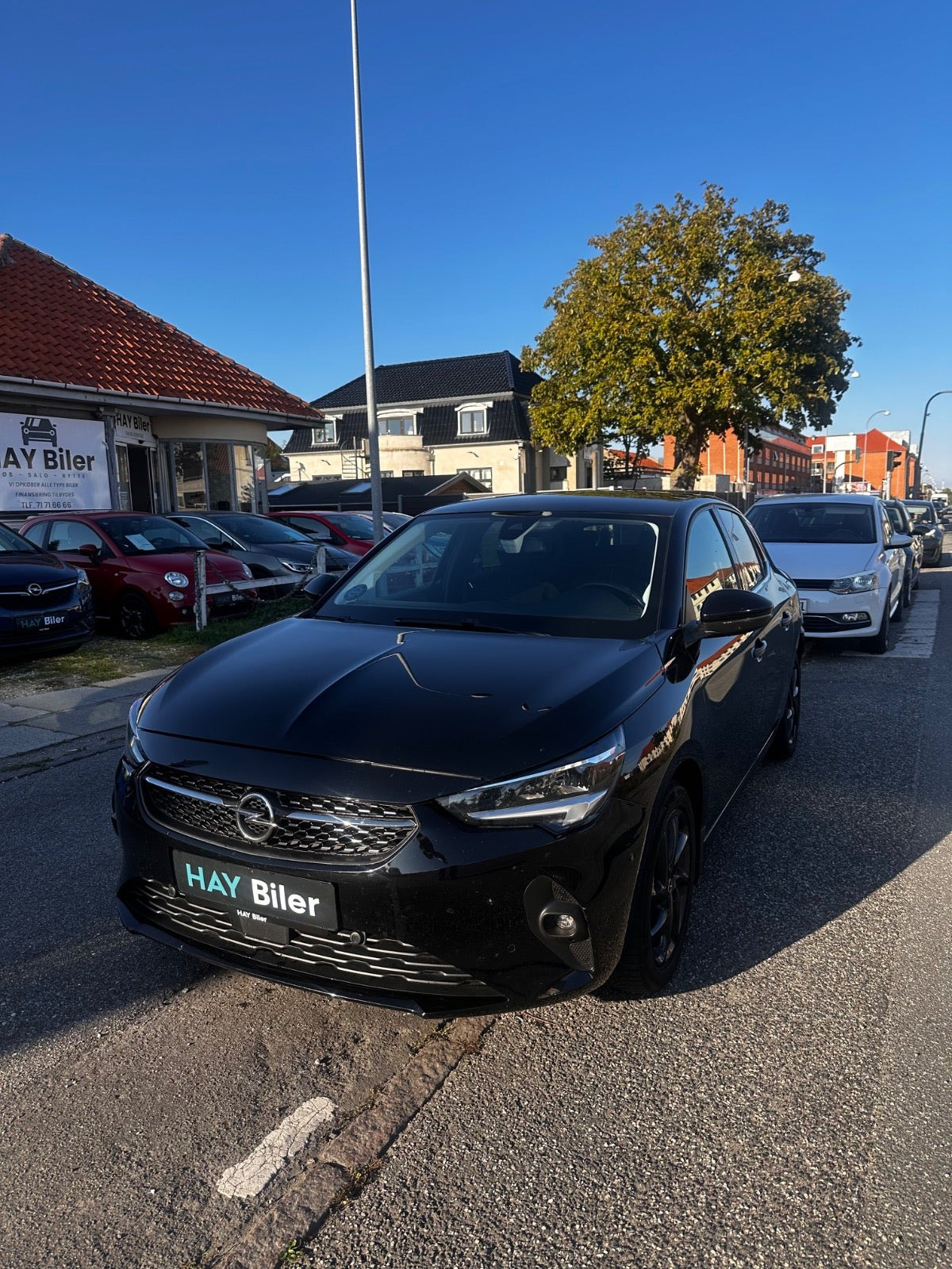 Sort Opel Corsa fra 2020