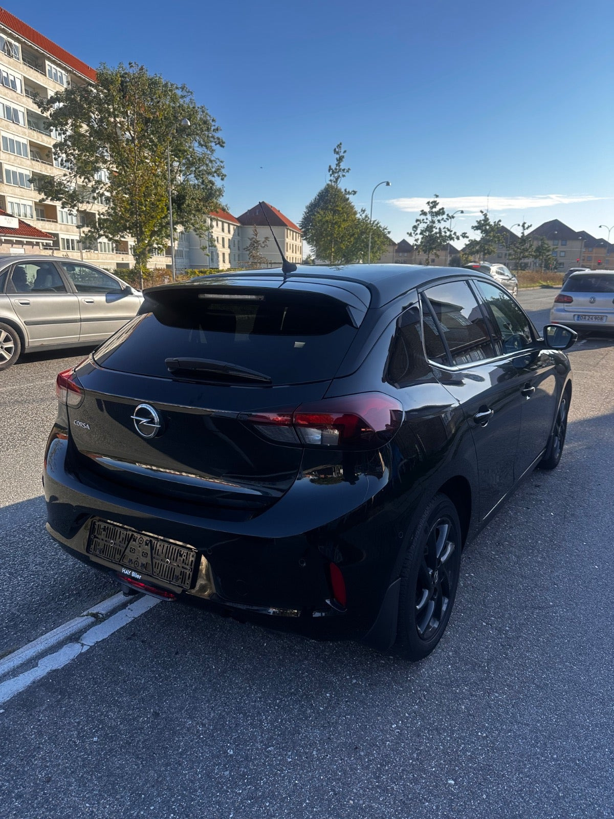 Sort Opel Corsa fra 2020