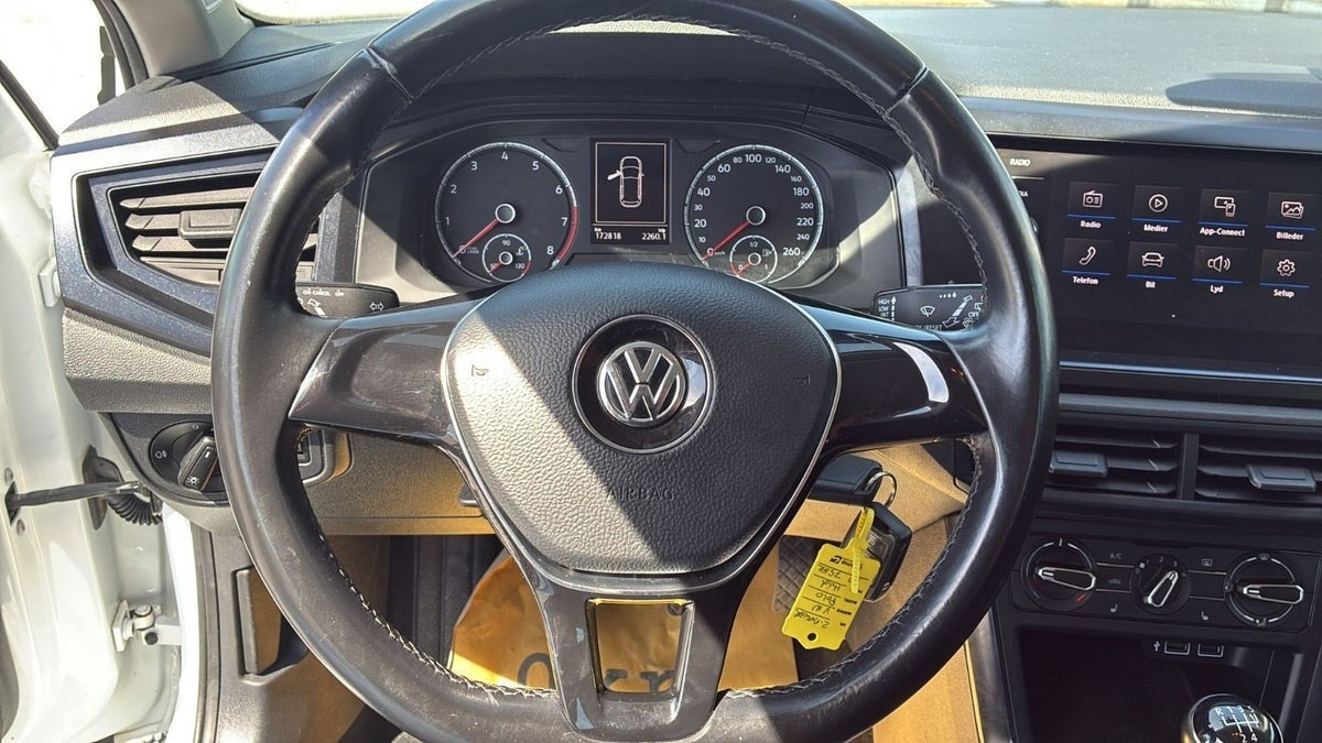 Hvid VW Polo fra 2018
