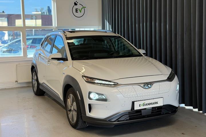 Hvid Hyundai Kona fra 2019