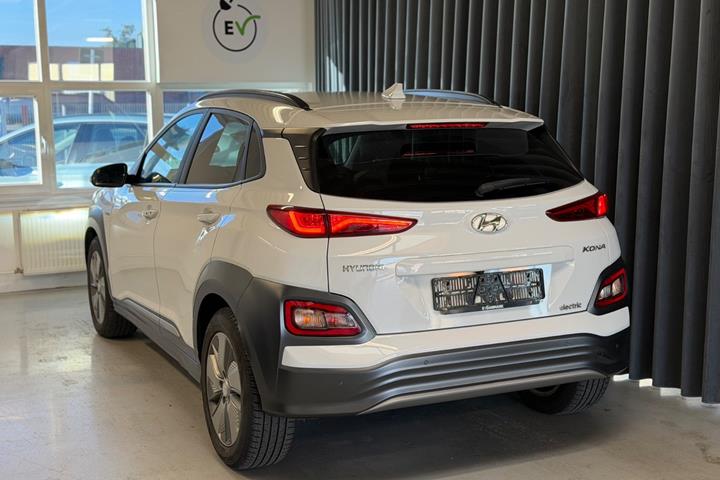 Hvid Hyundai Kona fra 2019