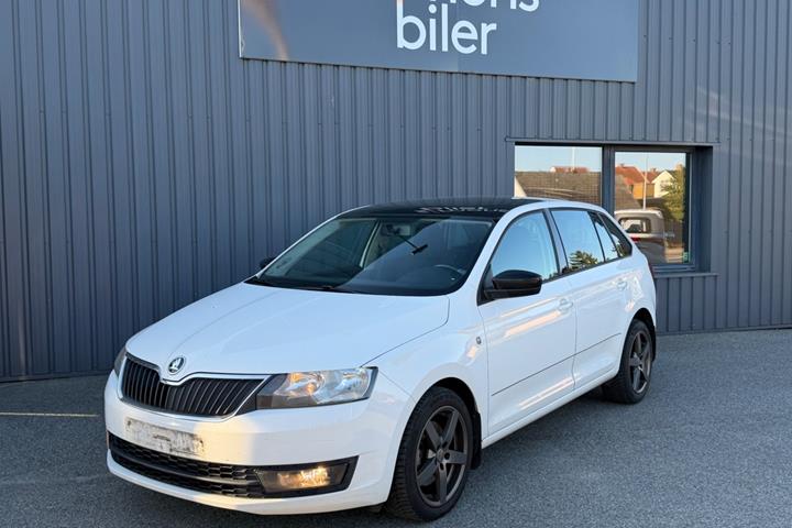 Hvid Skoda Rapid fra 2015