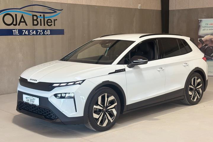 Hvid Skoda Elroq fra 2026 set udefra