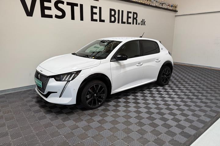 Hvid Peugeot e-208 fra 2023
