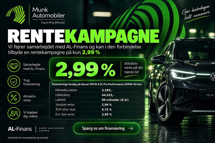 Blå VW ID.4 fra 2022