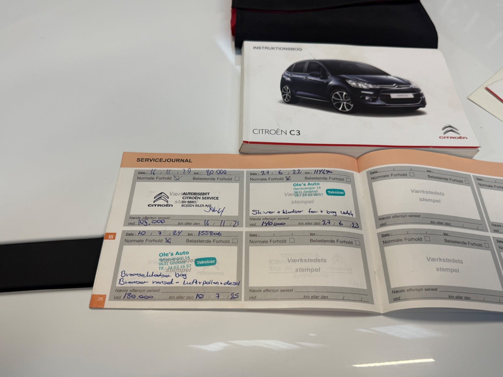 Grøn Citroën C3 fra 2016