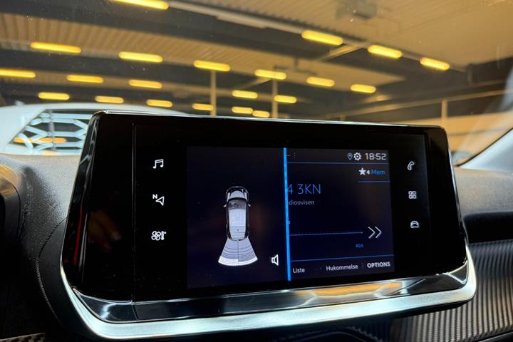 Grå Peugeot 208 fra 2021