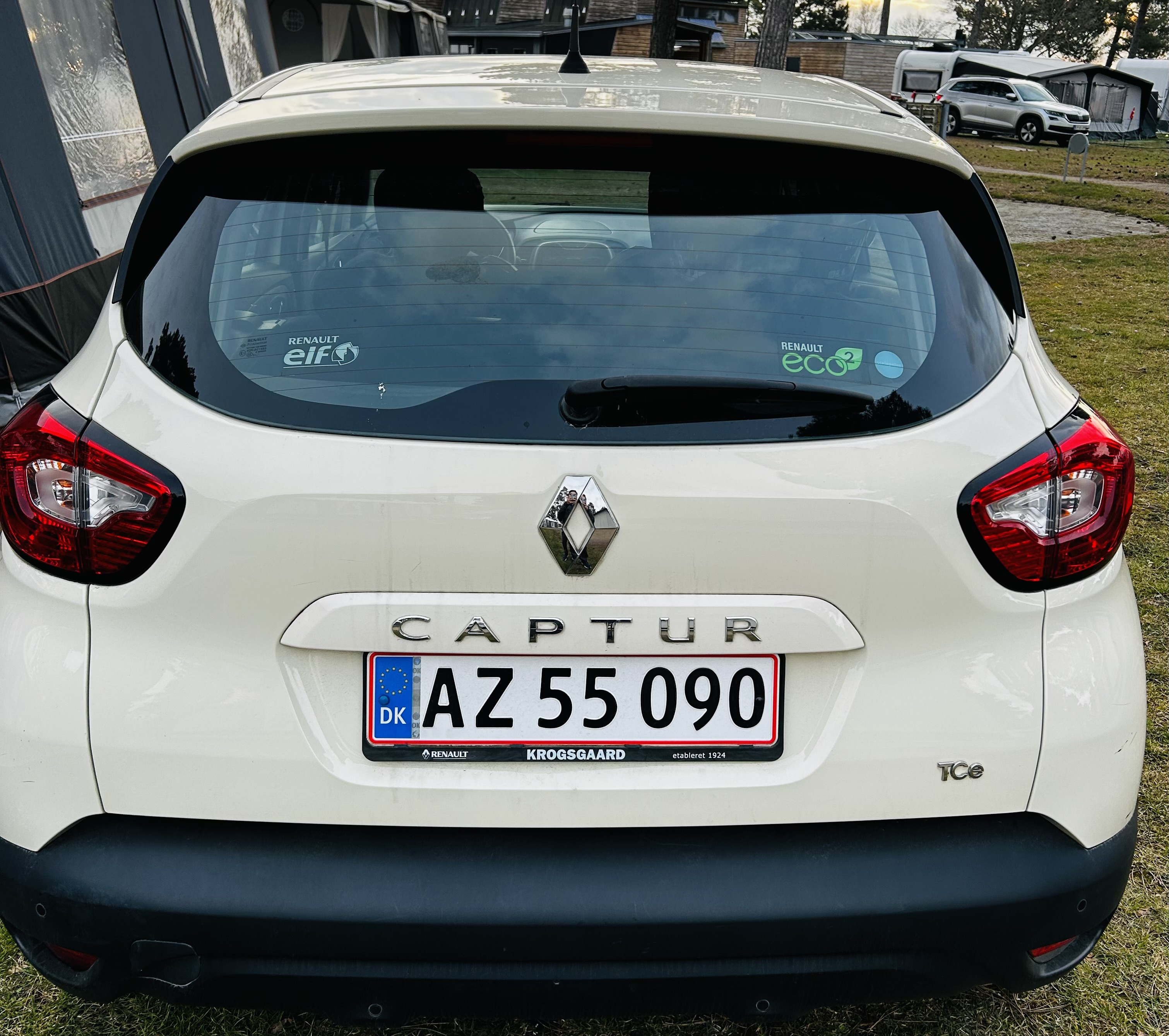 Hvid Renault Captur fra 2015