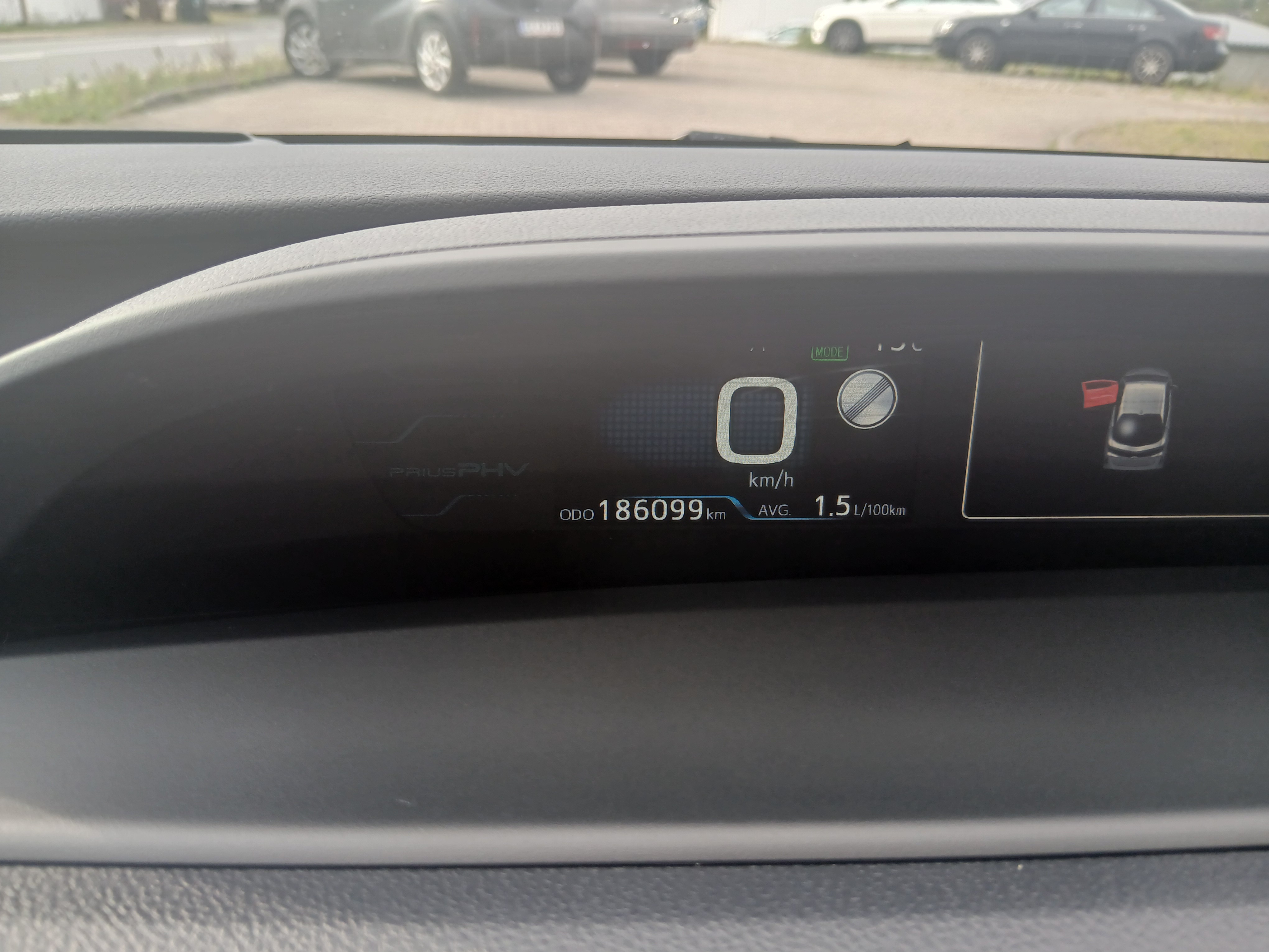 Grå Toyota Prius Plug-in fra 2018