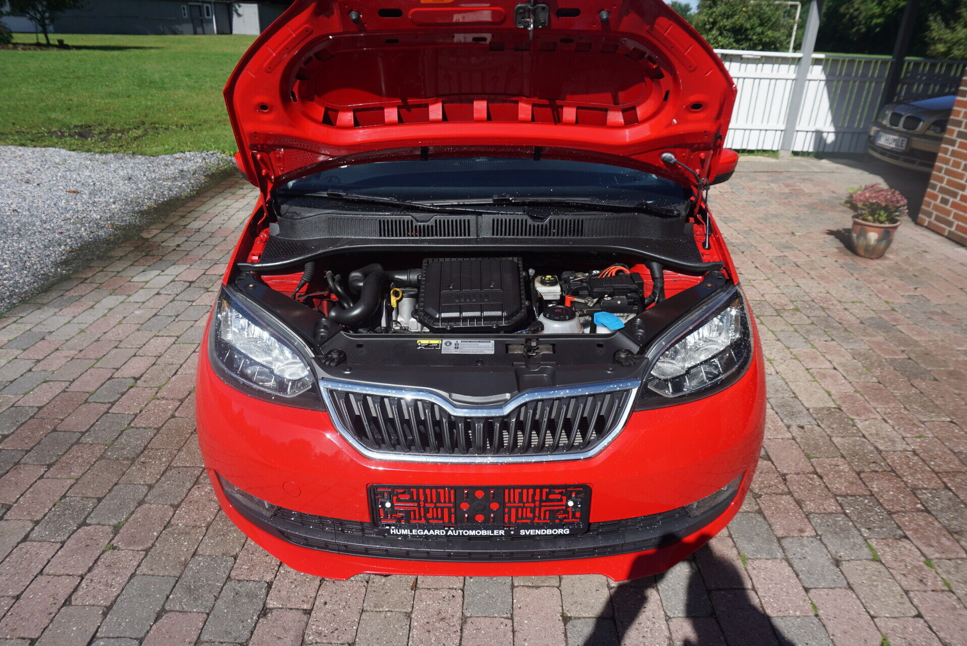 Rød Skoda Citigo fra 2019