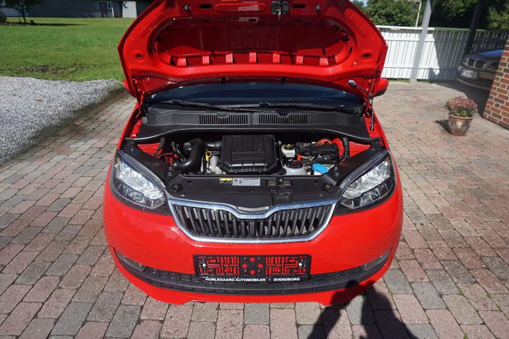 Rød Skoda Citigo fra 2019
