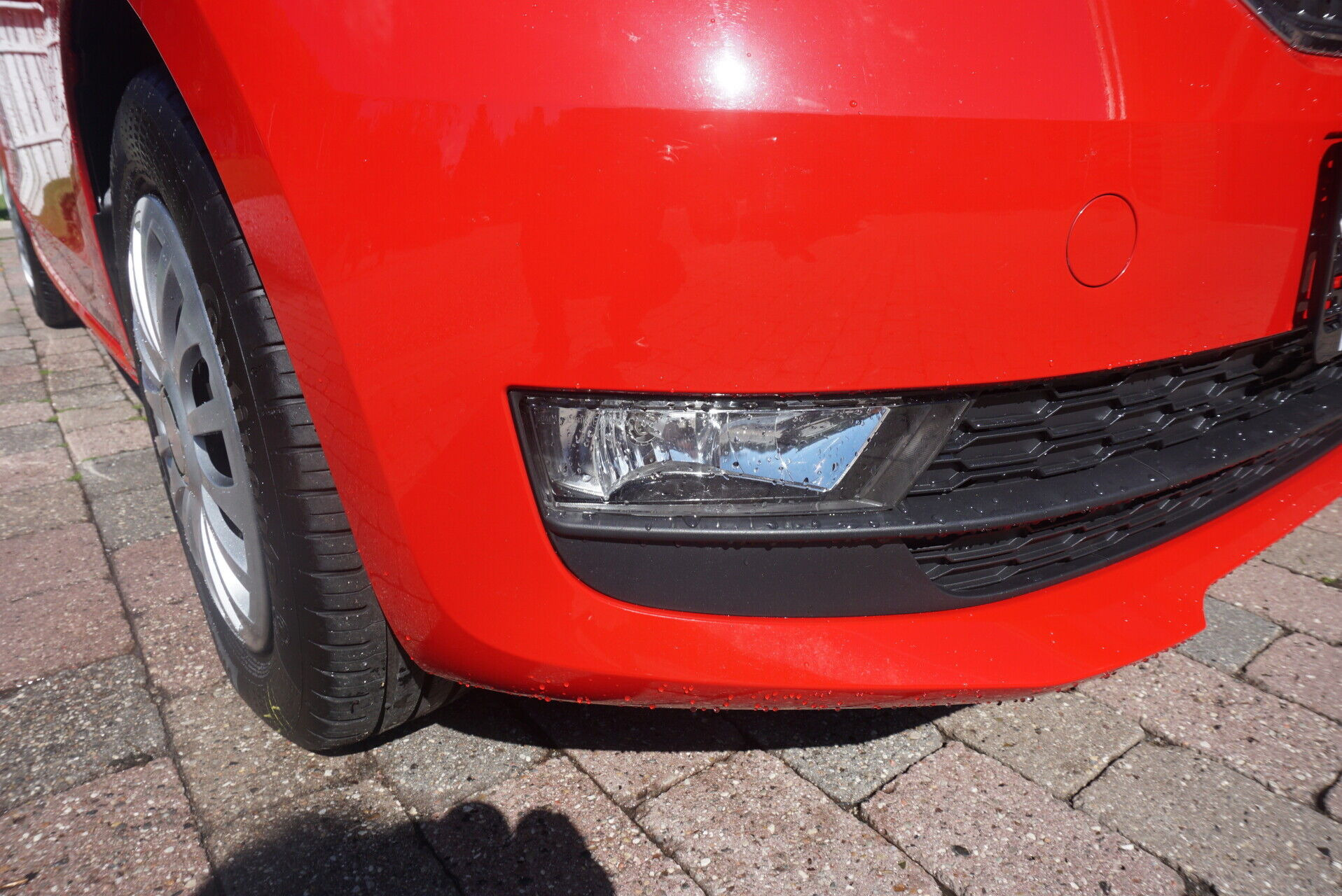 Rød Skoda Citigo fra 2019